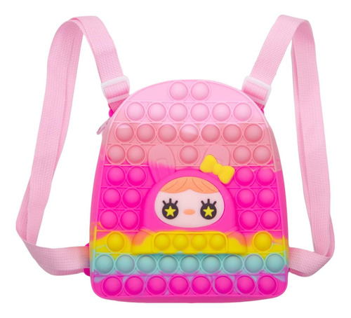 Mochila Nina Silicona Pop Bag - Rosa