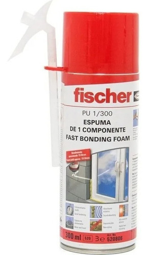 Espuma Poliuretano Expandido Aerosol  Fischer Pu 1/300 