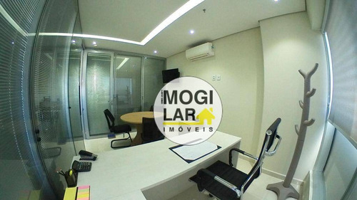 Imagem 9 de 24 de Sala Mobiliada Para Venda No Helbor Dual Patteo Mogilar - Sa0050