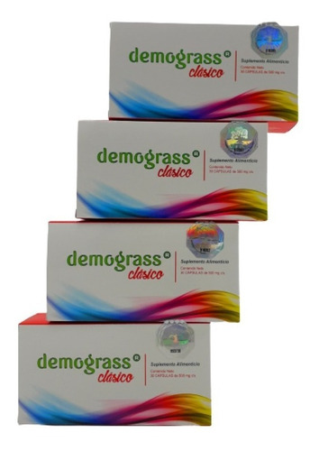 Demograss Clasico 30 Caps De 500mg C/u (4 Cajas) Envio Hoy