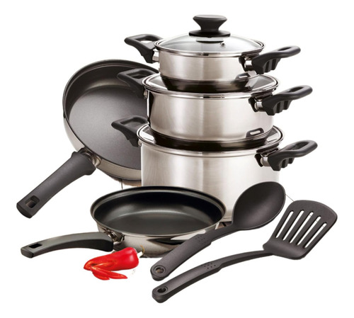 Tramontina - Batería De Cocina Primaware, Acero Inoxídable Acero Inoxidable