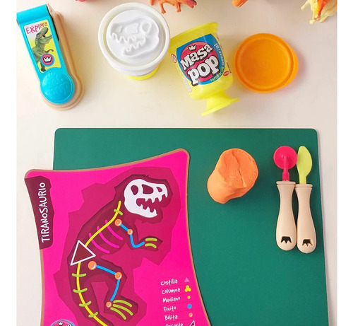 Juego De Masas Pop Dinomanía Fósiles J4003