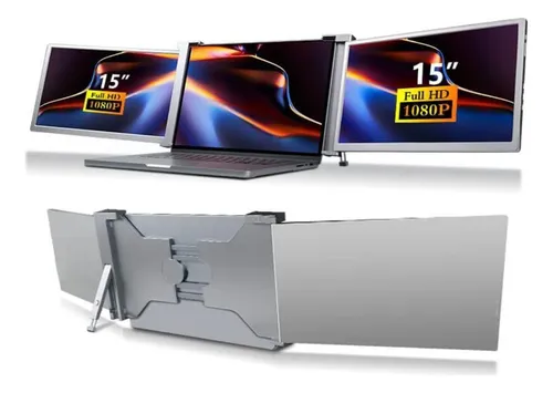 Z Monitor Portátil De Triple Pantalla De 15 Pulgadas Para