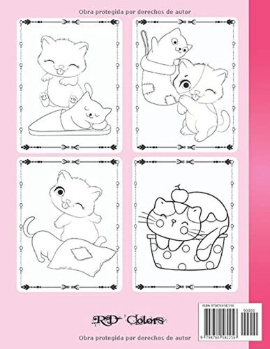Gato Libro De Colorear Para Ninos: Libro Para Colorear Para