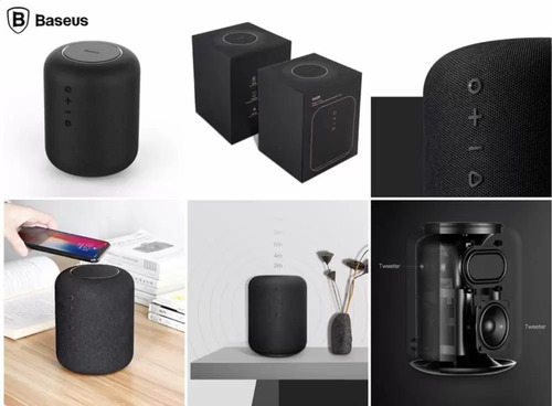 Imagem 3 de 5 de Caixa De Som Bluetooth C/ Carregador De Indução Baseus