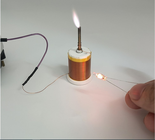 Bobina De Tesla De Bricolaje Bocina Con Eliminador De Bateri