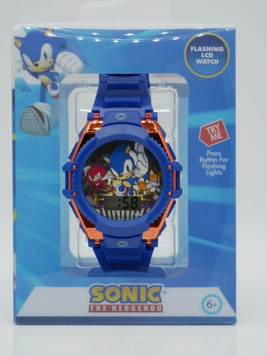 Reloj De Sonic The Hedgehog Pelicula 2020 Color de la correa Azul