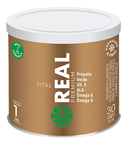 Vital Real Própolis Verde, Vitamina E, Ala, Omega 6/9 30caps Sabor Without Flavor