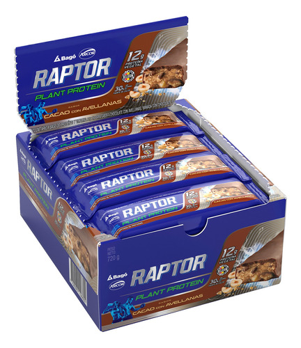 Barra Proteica Raptor Chocolate Con Avellanas- Sabor Chocolate Con Avellanas