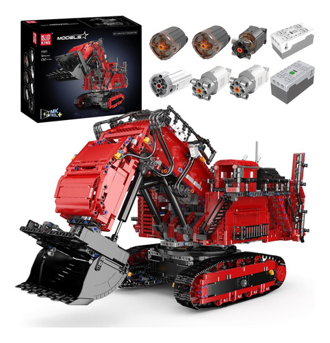 Juego De Bloques De Construcción De Excavadora Con Control R
