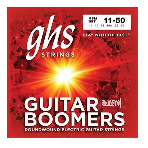 Encordado Ghs Guitarra Eléctrica Boomers Gbm 011-050