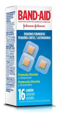 Kit C/6 Caixas Curativos Band-aid Pequenos Ferimentos 16 Un