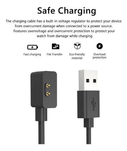 Cable De Carga Magnético Genérico Compatib Xiaomi Mi Band 8