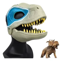Comprar Máscara De Dinosaurio 3d Máscara De Látex Mandíbula Móvil Niños Divertidos Adultos Máscara Animal Disfraz De Halloween Para El Festival De Carnaval