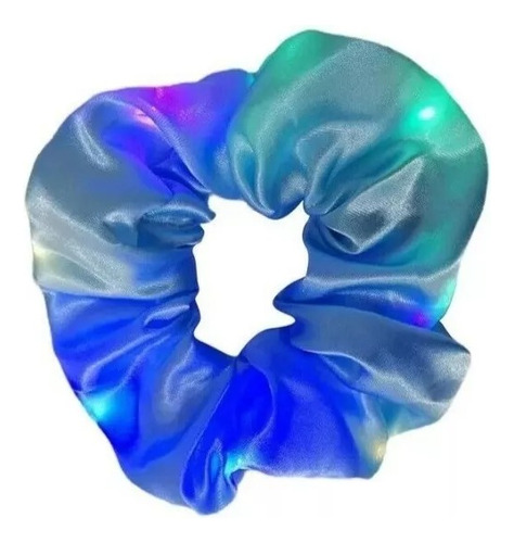 24 Scrunchies Luminosas Mujer Niñas Donas Led Varios Colores