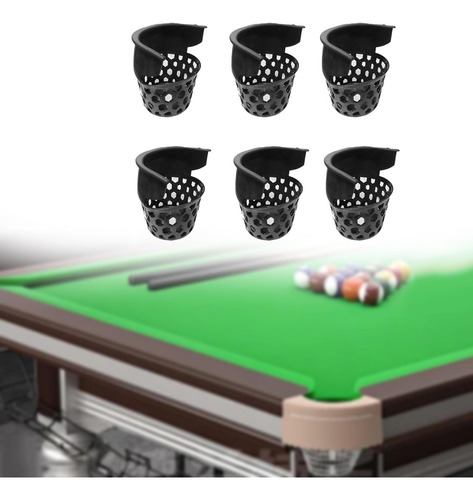 Juego De 6 Bolsillos Resistentes Para Mesa De 140mmx150mm