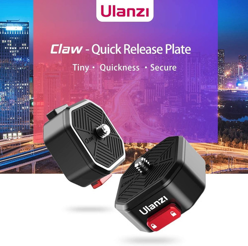 Imagen 9 de 9 de Platina Quick Release Ulanzi Claw Camaras Rosca 1/4 Metal