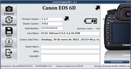 Imagen 8 de 9 de Camara Canon Eos 6d Full Frame / Hd Lente 24-105 C Nueva!