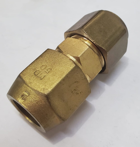Niple Union Unidor 2 Tuercas Bronce 5/8 Tuberia Flexible