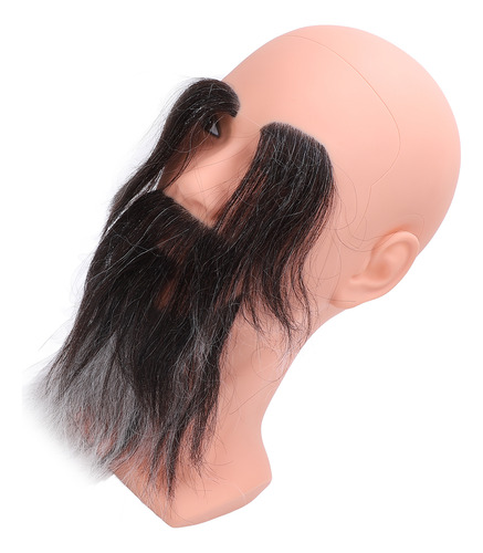 Barber Practice Manequim Bald Head, Sobrancelhas De Barba Co