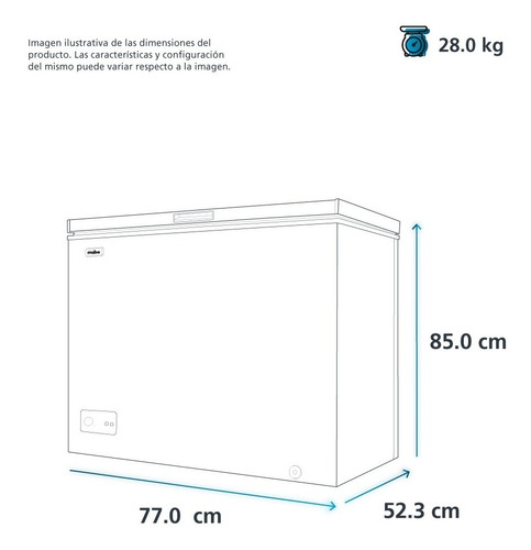 Imagen 3 de 5 de Congelador Horizontal 5 Cu.ft. Nuevo Blanco Mabe - Chm5bps0