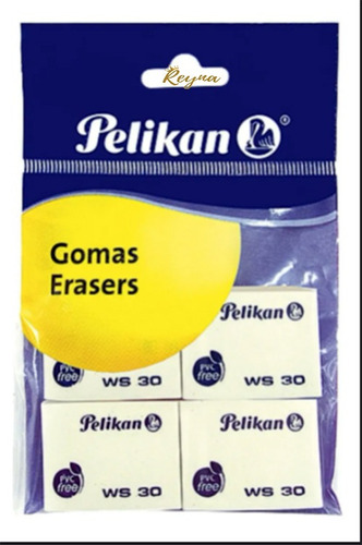 Goma Blanca Pelikan Ws30 Con 4 Piezas