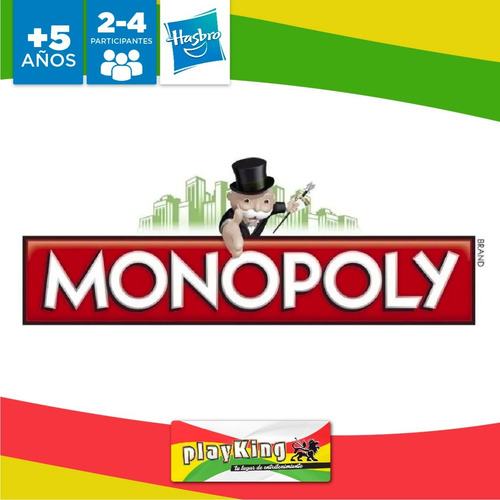 Imagen 6 de 10 de Monopoly Familiar Hasbro Compacto Juego De Mesa Playking