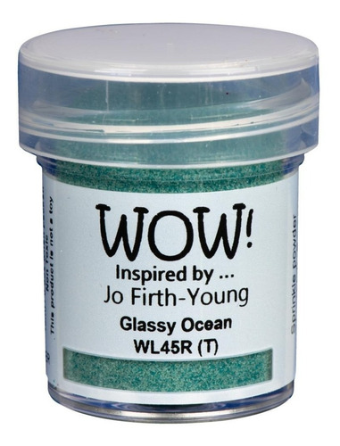 Scrapbooking Wow Polvo Embossing 15ml Glassy Oceano