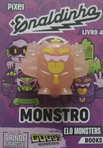 Gogo's Lendário Felix Da Coleção Enaldinho Elo Monsters Books Com 1 Mini Livro Da Família Monstro.
