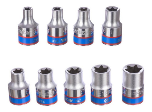Jogo De Soquete Torx 20 Pcs 3/8 - 1/2'' 7120pr King Tony