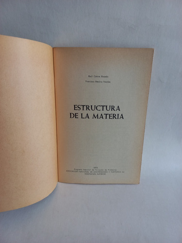 Estructura De La Materia (Usado)