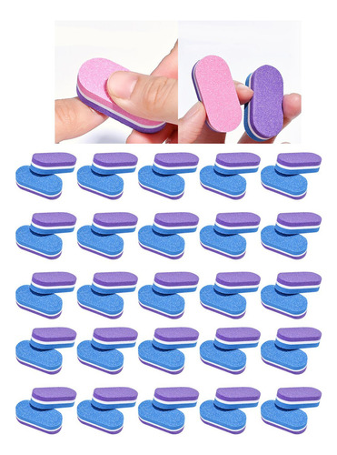 Mini Limas Y Pulidores Para Uñas, 50 Uds., Uso En Salón De