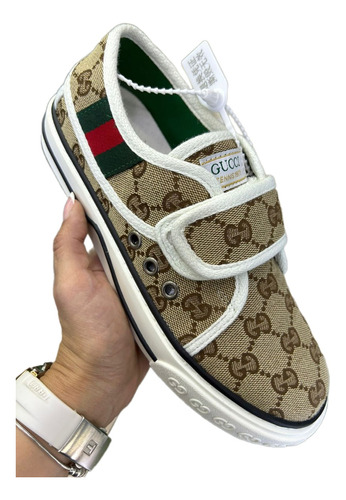 Tenis En Velcro Gucci Gg Hombre 