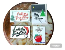 Comprar Lote 4 Tarjetas Coleccionables Antiguas- Tarjetas Navidad