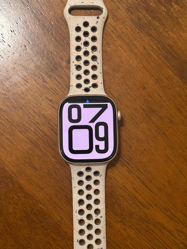 Apple Watch Serie 10 46mm Impecable Rose Gold Silicona Beige Rosa (Usado)