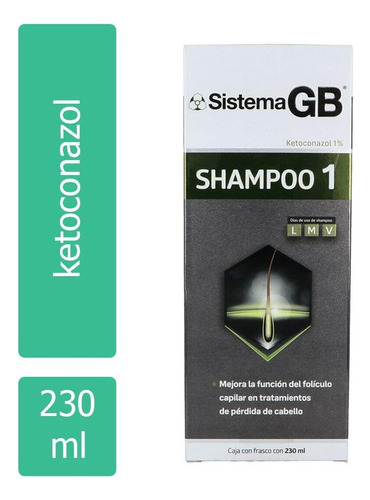 Sistema Gb Shampoo Uno Frasco Con 230 Ml  Caspa