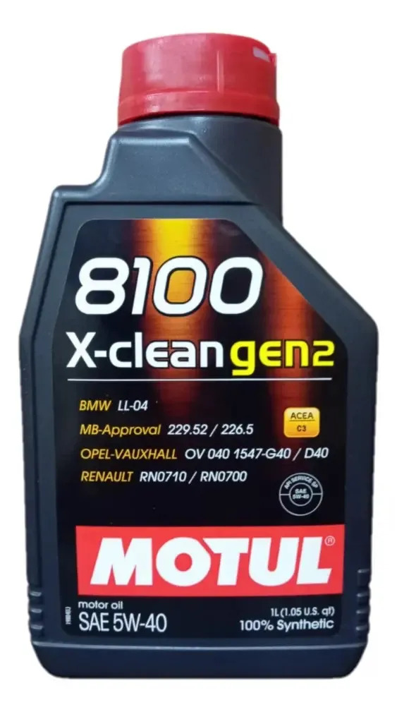 Óleo Para Motor De Carro Motul 8100 X-clean Gen2 5w-40 1l