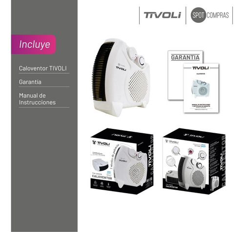 Caloventor Tivoli Con Termostato 2000w