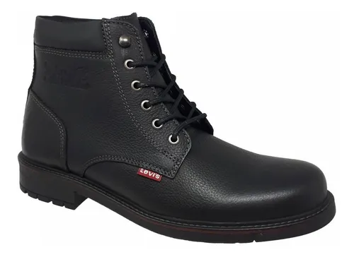 Botas Levis Negras Hombre Piel 210806 Crocker Originales