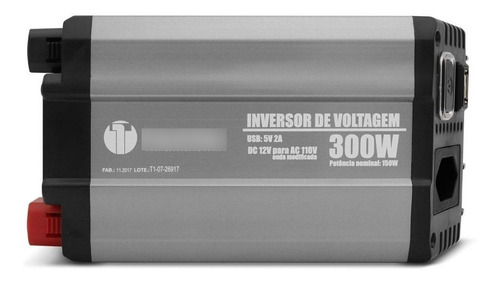 Inversor De Voltagem Tech One 300w 12v Para 220v Modificada