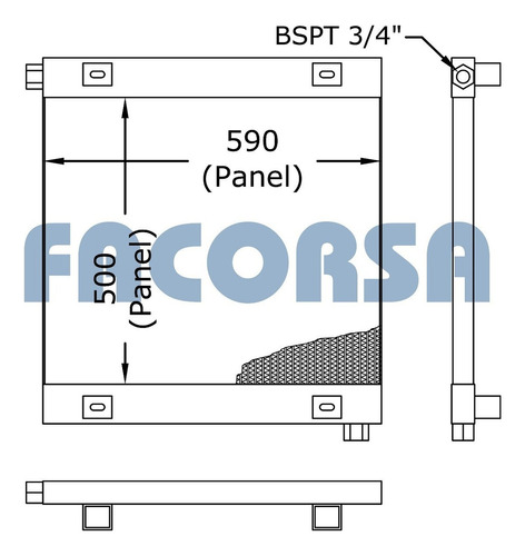 Enfriador Minicargadora Ht50 Placa/barra 