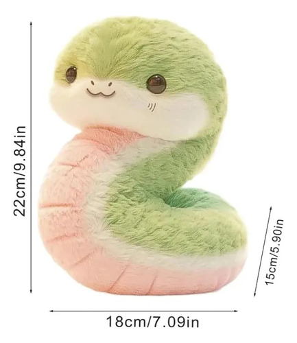 Muñeca De Serpiente-juguete De Serpiente Peluche Felpa Verde Claro