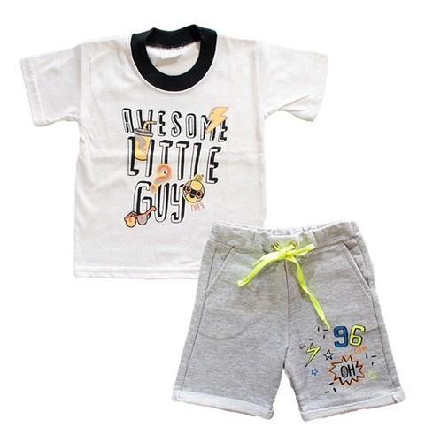 Conjunto Remera Y Bermuda Para Varón - Little Guy