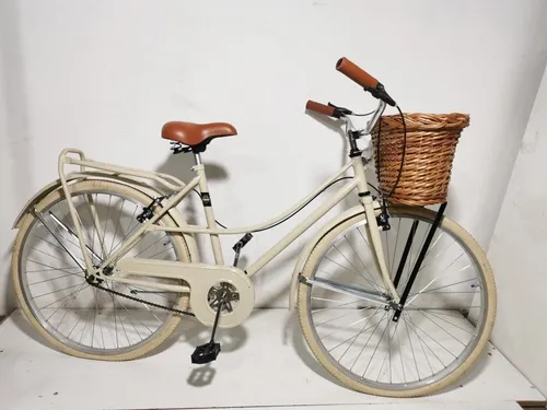 Bicicleta dama con online canasto de mimbre