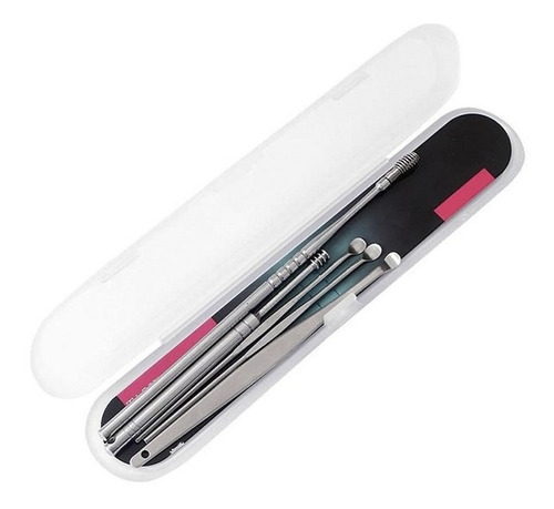 Imagen 2 de 10 de Herramientas Para Limpieza De Oídos Kit Quitar Cera Del Oído