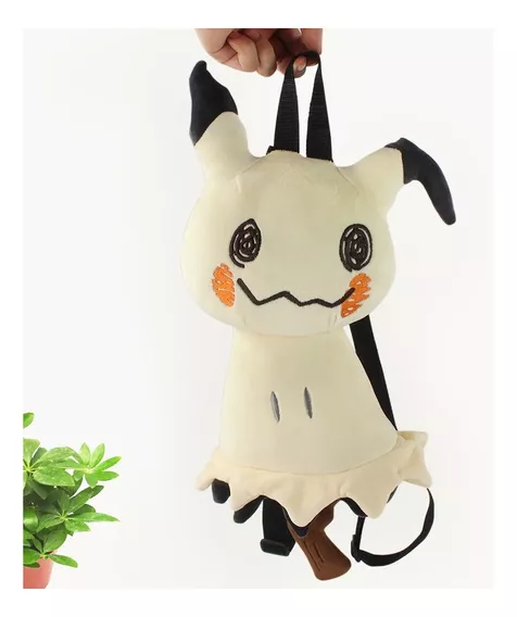 Mochila De Anime Pokémon Pikachu Mimikyu, Muñeco De Peluche