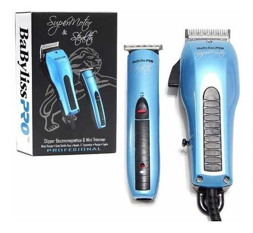 Kit Babyliss Cortadora Pelo Super Motor + Patillera Stealth