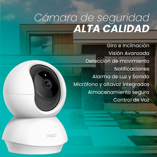 Tapo + Kit Videovigilancia Cronos Tapo-c2006c 6 Cámaras Ip PT C200 Wifi Audio Doble Vía Detección De Movimiento Control Por Voz Alarma + Dvr Hibrido Grabación Continua 8ch 7204huhi-m1/s + Hdd 3tb