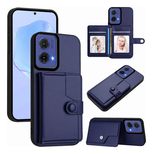 Compatible Funda Rfid Con Bolsa De Tarjetas For Motorola Edge 50 Pro P