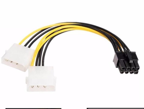 Adaptadores Molex A Pci-e 8 Pin P/ Tarjeta Video Pc 2 Cables